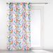 Douceur d'intérieur Fantasia Curtain with Eyelets (140 x 260 cm) Printed Polyester