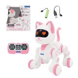 LEXIBOOK Power Kitty Jr. Remote Control Cat Toy, STEM Programmable, Pink/White, KIT01LXB