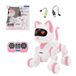 LEXIBOOK Power Kitty Jr. Remote Control Cat Toy, STEM Programmable, Pink/White, KIT01LXB