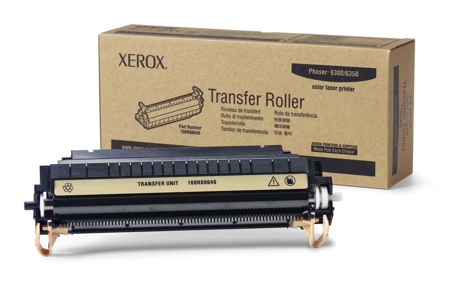 Xerox Transfer Roller 108R00646 - Phaser 6300 / 6350 / 6360 - Zwart