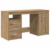 vidaXL Bureau met kast Artisan Oak Engineered Wood