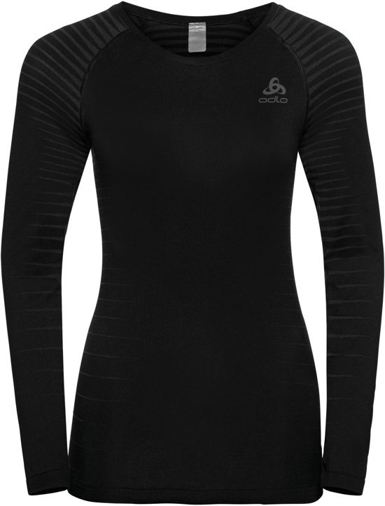 ODLO Suw Top Crew Neck L/S Performance Light Sportshirt Dames - Black