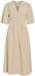 VILA Maxi-jurk Viskov Korte Mouwen Beige