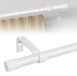 Tringle Blanc Mat Métal 300 cm - Montage mural 16 mm Diamètre