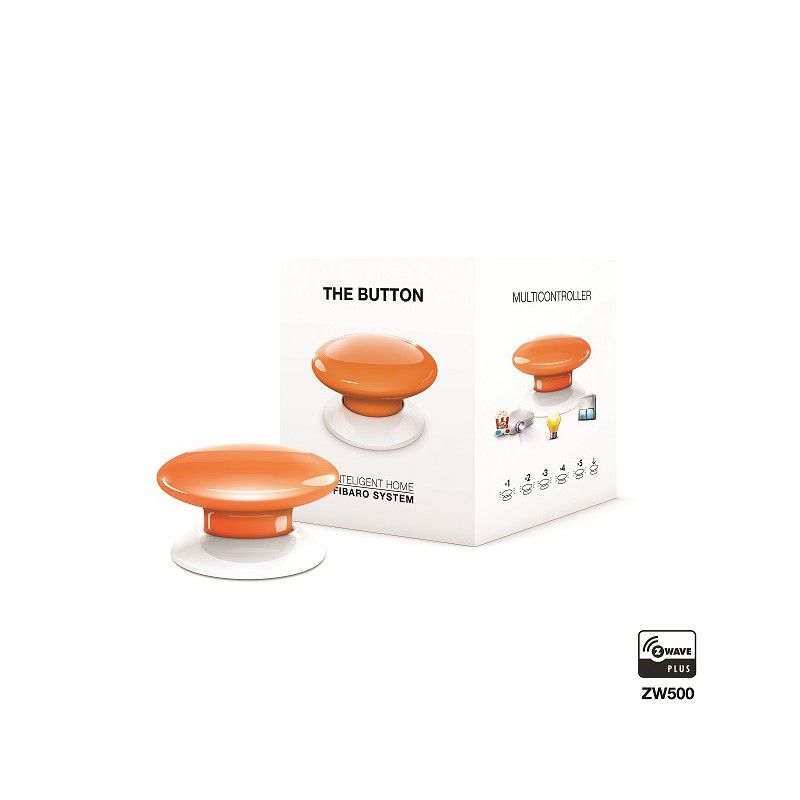 Fibaro The Button - Wireless Panic Button - Orange