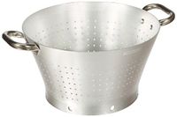 Pentole Agnelli Professioneel aluminium 3 mm conisch vergiet met 2 handgrepen, diameter 30 cm, zilver