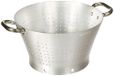 Pentole Agnelli Professioneel aluminium 3 mm conisch vergiet met 2 handgrepen, diameter 30 cm, zilver