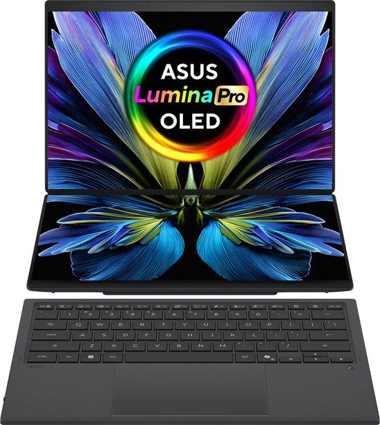 ASUS Zenbook Duo UX8407AA‑SN481WS - 14 inch - Intel Core Ultra 9 - 32GB RAM - 1TB SSD - Windows 11 Home - OLED Touchscreen