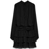 VERO MODA mini jurk met ruches - zwart