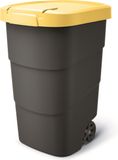 Keden Prosperplast Wheeler Grote Afvalbak met wielen 95L Geel Kunststof