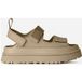 UGG® GoldenGlow Embossed Sandal Brown, Size 42, Polyurethane