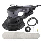 SPTA Elektrische excentrische schuurmachine, borstelloze excentrische schuurmachine, met 125 mm/150 mm schuurschijf, 6 mm schuurslag, 5-traps toerentalregeling tot 4.000-10.000 omw/min