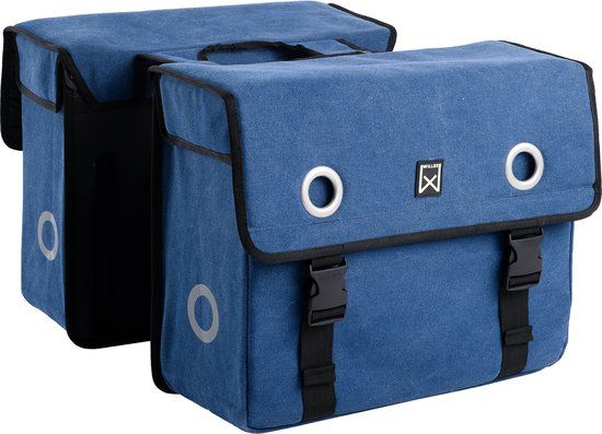 Willex Dubbele Canvas Fietstas - 67 Liter - Rood