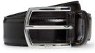 BOSS Leren riem Claus Tx Sz35 Belt W120 Dark Brown donkerbruin