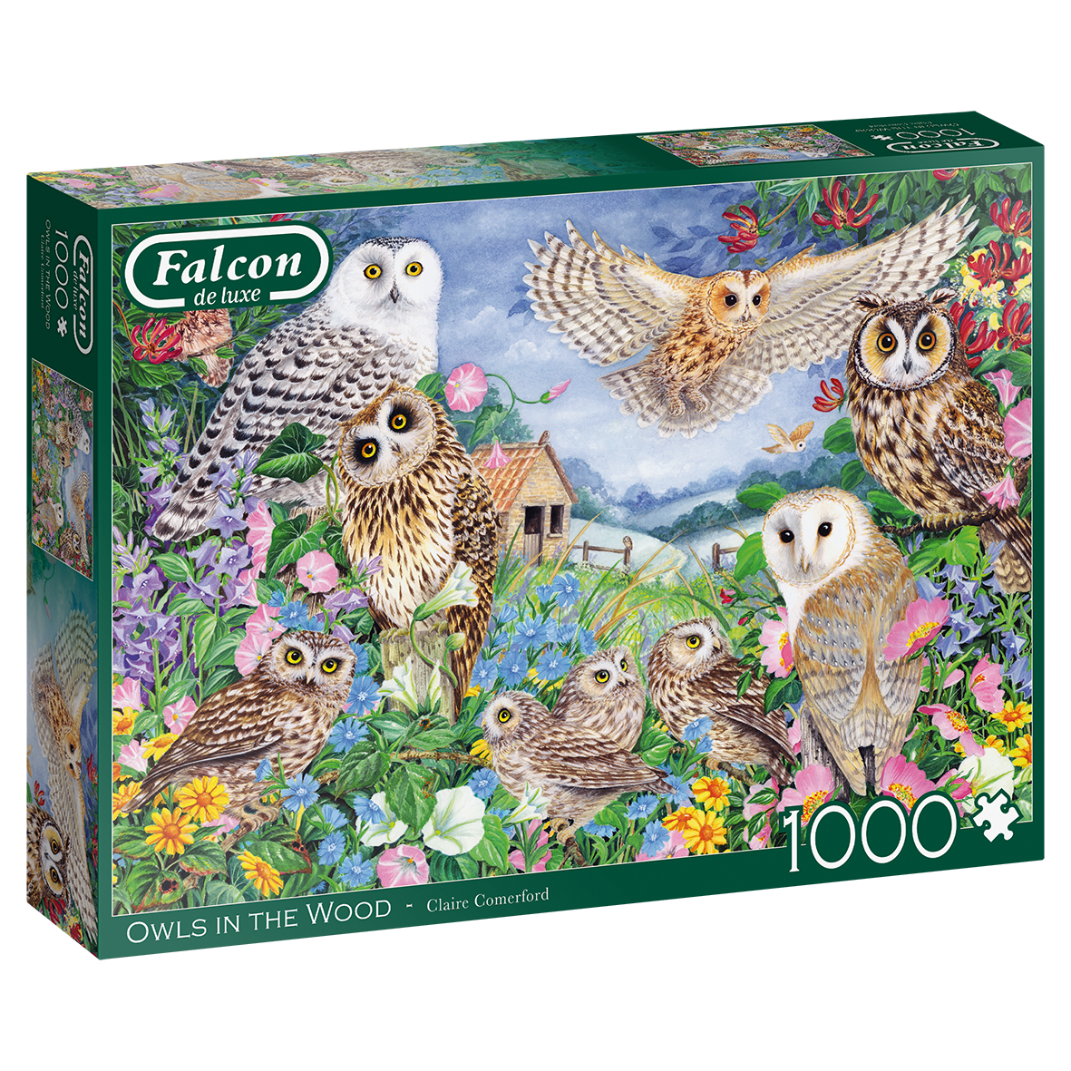 Jumbo Falcon de luxe Owls in the Wood 1000 stukjes