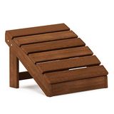 Furinno Outdoor Voetenbank, Hout, Natuurlijke, een maat | Vanity Kruk, in Teak Olie, voor Patio, Tuin, Veranda