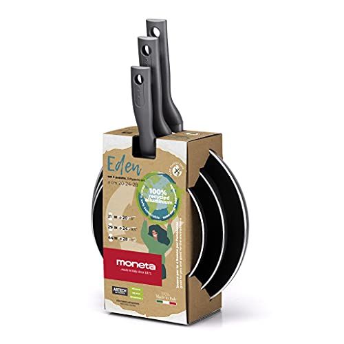 Moneta Eden Set Pad 20-24-28 cm - Gerecycled Aluminium - Made in Italy
