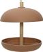 Decoris Vogel voedersilo hangend - cognac bruin - bamboe - 21 x 25 cm