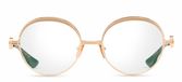 Dita Nukou Lunettes de vue unisexe doré rondes 55mm