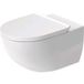 Duravit Architec - Toilette suspendue avec abattant Softclose, Rimless, Durashield, Blanc 45726900a1