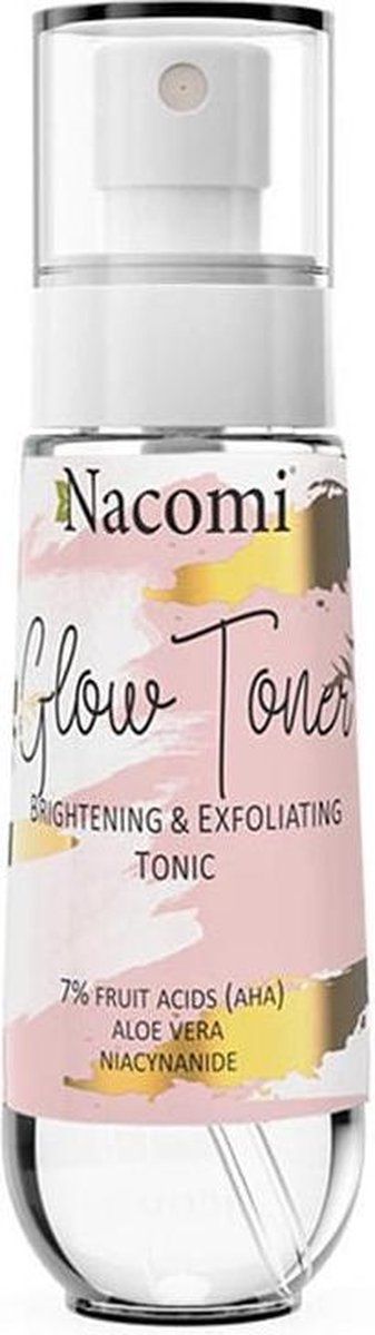 Nacomi Glow Toner rozświetlający złuszczający tonik do twarzy 80ml