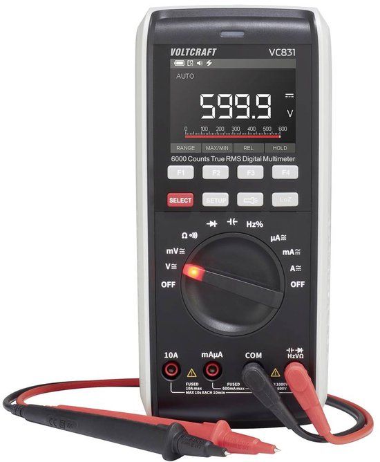 Voltcraft VC831 SE Multimeter Digitaal LoZ CAT III 1000 V, CAT IV 600 V Weergave (counts): 6000