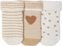 Vertbaudet Lot de 3 paires de chaussettes « cœurs » bébé fille
