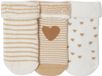 Vertbaudet Lot de 3 paires de chaussettes « cœurs » bébé fille