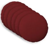 vidaXL - Taie d'oreiller - 6 pièces - HEERLEN - Vin rouge - Ø 40 cm - Satin de coton