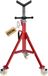 VEVOR Onderstelbok V-Kop Kriksteun 54 cm Assteun Gemaakt Van Staal met 71-131 cm Verstelbare Structuur, 400 Kg Gewichtscapaciteit, Opklapbare Poten, Zwenkwielen voor Mobiliteit En Verbrede Voetzolen