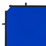 Manfrotto EzyFrame Achtergrond Opvouwbaar Foto/Video Groot Formaat - 2 x 2,3 m - Chroma Key Blauw