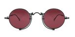 Matsuda 10601h Lunettes de soleil unisexe ruthénium rouge 45mm