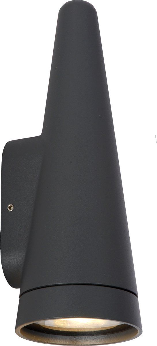 Lucide WIZARD - Wandlamp Buiten - LED Dimb. - 1xGU10 - IP54 - Antraciet - Aluminium - 2022