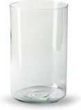 Jodeco Chelsea vase à fleurs - verre clair - forme cylindre - 12,5 x 20 cm