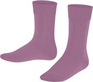 FALKE Comfort Wool eenkleurig wol sokken kinderen roze - maat 19-22