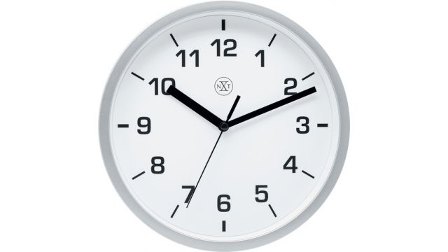 Xtime Wandklok - Zilver - Ø 20 cm