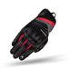 SHIMA RUSH Motorhandschoenen, ademend, versterkt, stad, zomer, touchscreen-handschoenen met enkelbescherming, pols- en vingerschokdemper (heren, rood, XL)