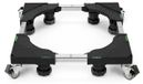 Support de machine à laver - Avec roues - 40-62 cm - Noir