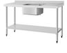 Vogue Évier simple évier double égouttoir 1500mm - Vogue DY826 - Horeca & Professionnel