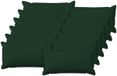 vidaXL Kussensloop HOUTEN Donkergroen 40 x 80 cm Faux Linnen 12 stuks