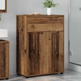 vidaXL - Badkamerkast - Oud - Hout - 72,5 x 36,5 x 100 cm - Bewerkt hout