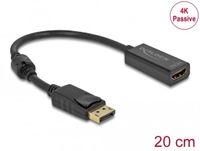 Delock Adapter DisplayPort 1.2 male to HDMI female 4K Passive black