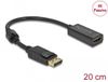 Delock Adaptateur DisplayPort 1.2 mâle vers HDMI femelle 4K Passif noir