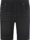 Jan Vanderstorm heren Denim Short - 78 - zwart - Plus Size