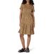 Amazon Essentials Dames Korte Mouw Ronde Hals Gelaagde Jurk