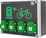 Doktorvolt Fietslaadstation voor elektrische fietsen, 4x230V Schuko, IP54, elektrische lader, stroomverdeeler, laadpunt voor stedelijke parkeerplaatsen en openbare ruimtes, DV-5848