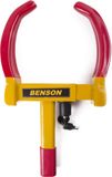 Benson Wielklem - universeel - incl. 2 sleutels - metaal - voor auto/caravan/aanhanger