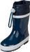 Playshoes Bottes de pluie avec cordon de serrage Enfants - Bleu foncé - Taille 30-31
