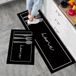 Non-branded 2-piece anti-slip kitchen mat set - washable kitchen rugs and hallway runner