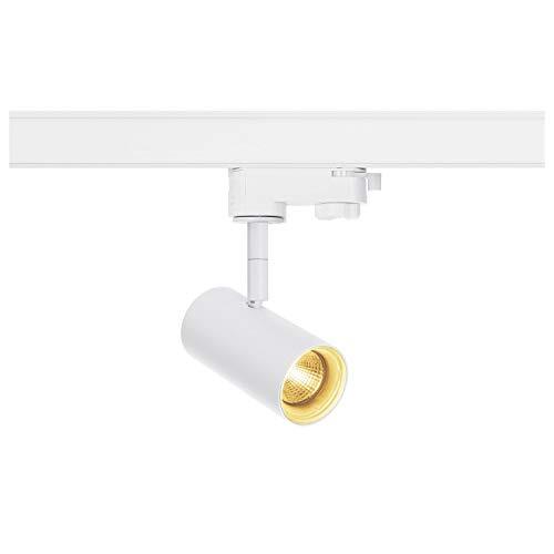 SLV 3-fasensysteemspot NOBLO SPOT / led 3-fasen-spot, spot, plafondspot, plafondarmatuur, railsysteem, binnenverlichting / 2700K 7,5 W 620 lm wit dimbaar 36 graden